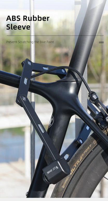 WEST BIKING Foldable Bicycle Lock Security Anti-theft Cycling Lock MTB Road Bicycle Accessories Scooter Electric Bike Chain Lock