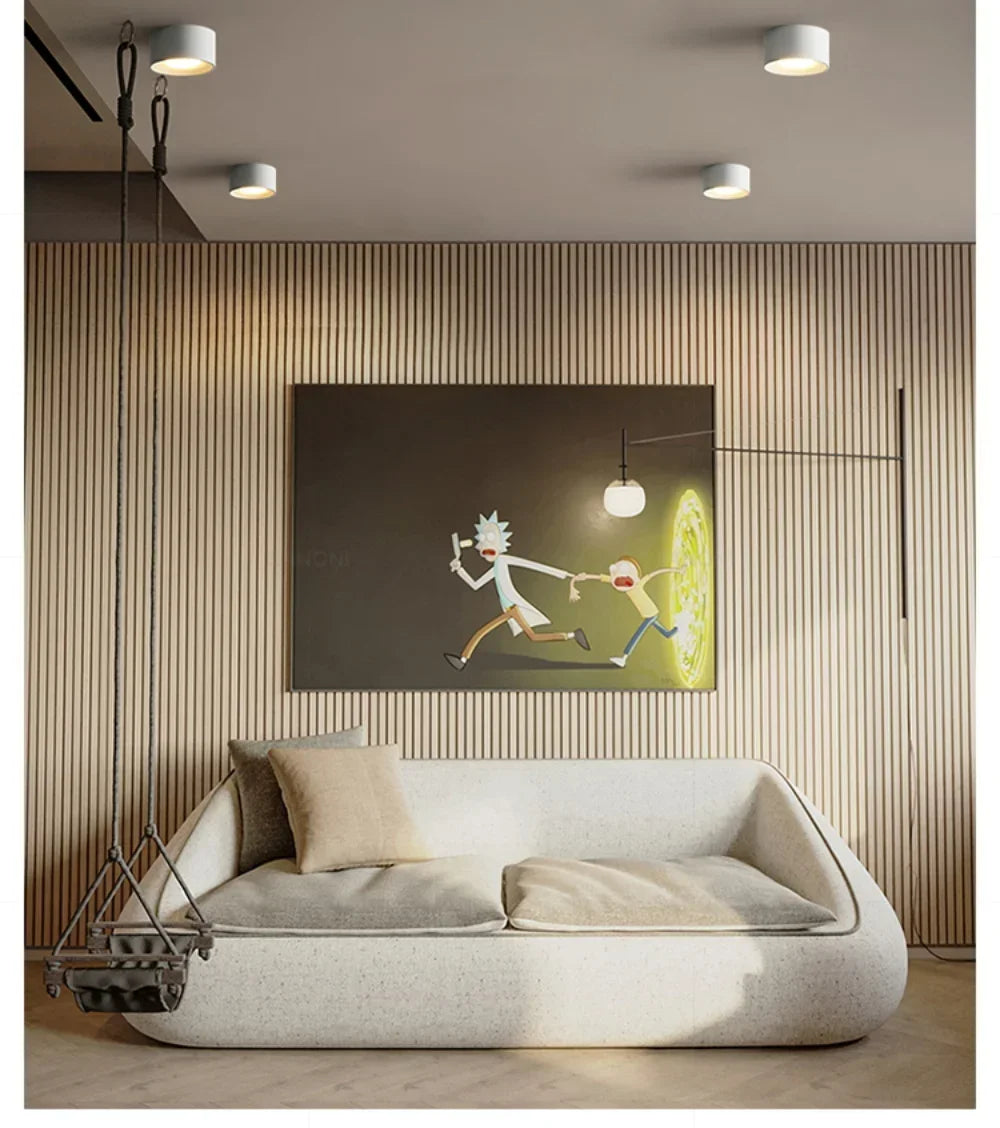 LED Ceiling Mounted Lights for Living Room Bedroom Hallway Corridor Modern Nordic Cylinder Minimalism Indoor Home Decoration