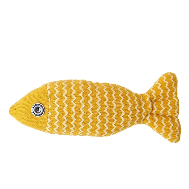 Cat Fish Toy Cat Scratcher Catnip Toy Interactive Simulation Fish Cat Mint Fidget Toys Stuffed Playing Toy For Cat Kitten