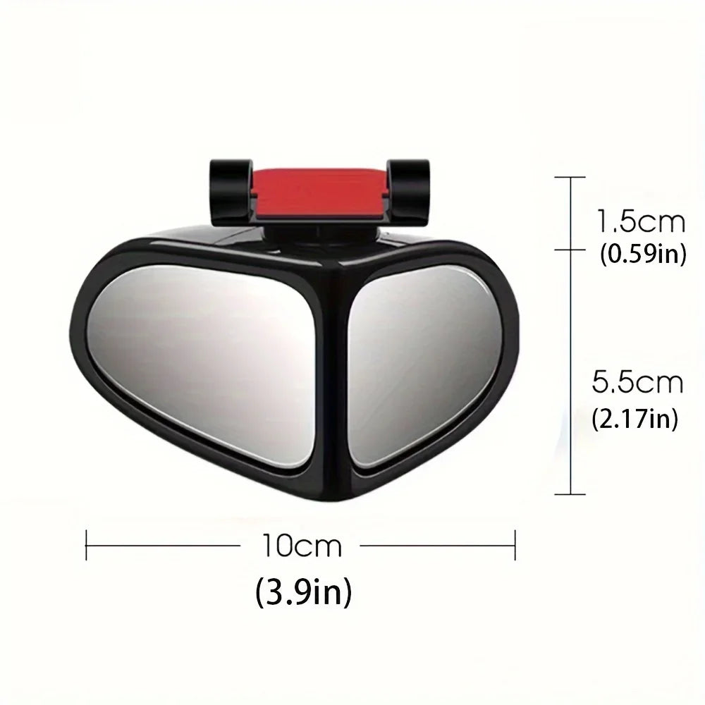 360 Degree Rotatable Side Car Blind Spot Convex Mirror Car Blind Spot Convex Mirror Rearview Parking Safety Auto Exterior Mirror