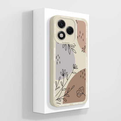 For Honor 400 Lite Case Simple Butterfly Soft Liquid Silicone Full Protection Back Cover For Honor 400Lite 5G Phone Protectors