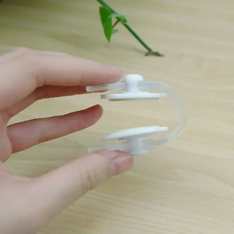 2Pcs Transparent Drawer Door Cabinet Cupboard Safety Locks Baby Kids Safety Care Plastic Locks Straps Infant Baby Protection