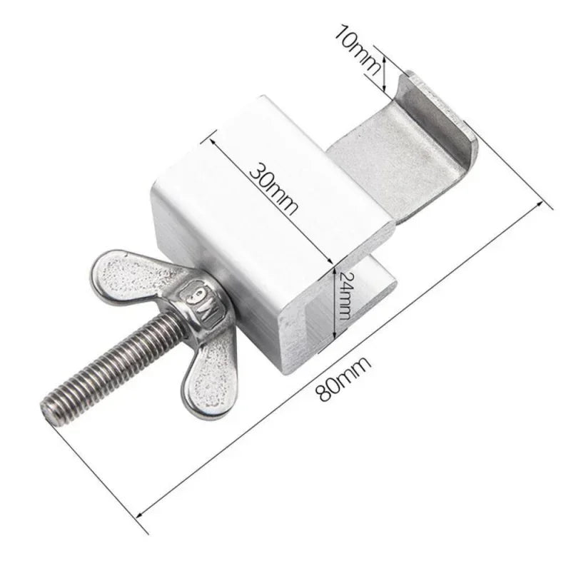 Portable Door Lock Travel Hotel Lock Dual Nut Adjustment Privacy Doors Lock Anti-Theft Door Stopper for Home Security Door Stop