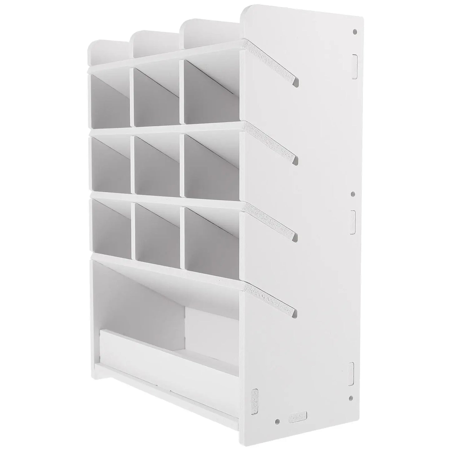 Desktop Storage Box Wood Office Stationery Organizer School Office Pen Stand Living Room Coffee Table Remote Control Organizer