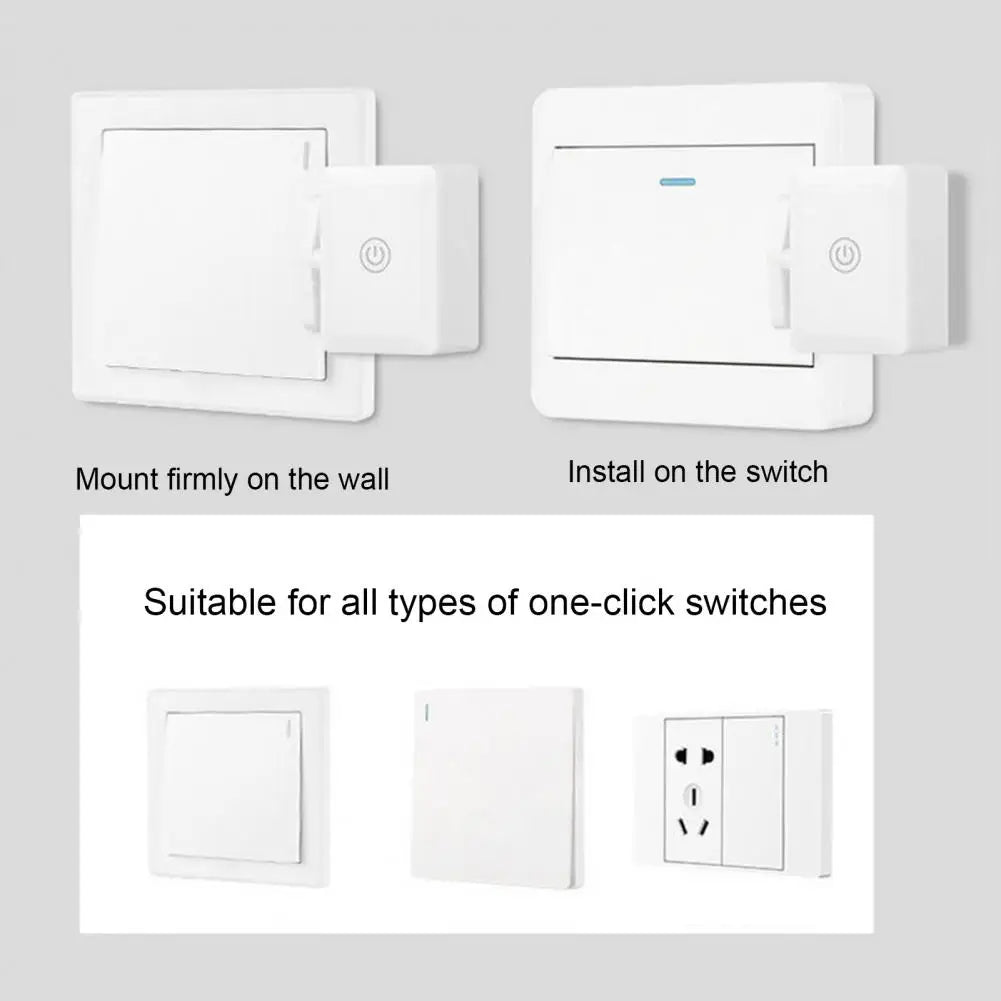 Smart Wireless Light Switch Controller with Remote Control Long Sensing Range Turn Off Lights Smart Switch Button Pusher