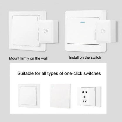 Smart Wireless Light Switch Controller with Remote Control Long Sensing Range Turn Off Lights Smart Switch Button Pusher
