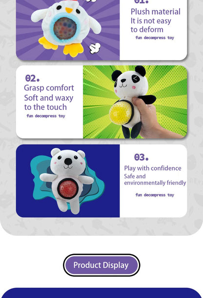 Plush Doll Pinch Fun Toy Creative Unique Stress Relieving Toy Pinch Ball Small Monster Gift