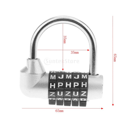 5 Letters Combination Number Padlock Luggage Bag travel Luggage Pad Lock