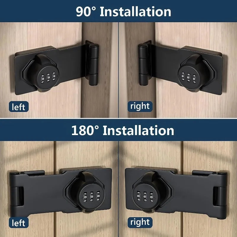 Anti-theft Combination Locks Keyless Household Security Cabinet Password Lock for Door Locks,Shoe Cabinets,Drawers,Wardrobes