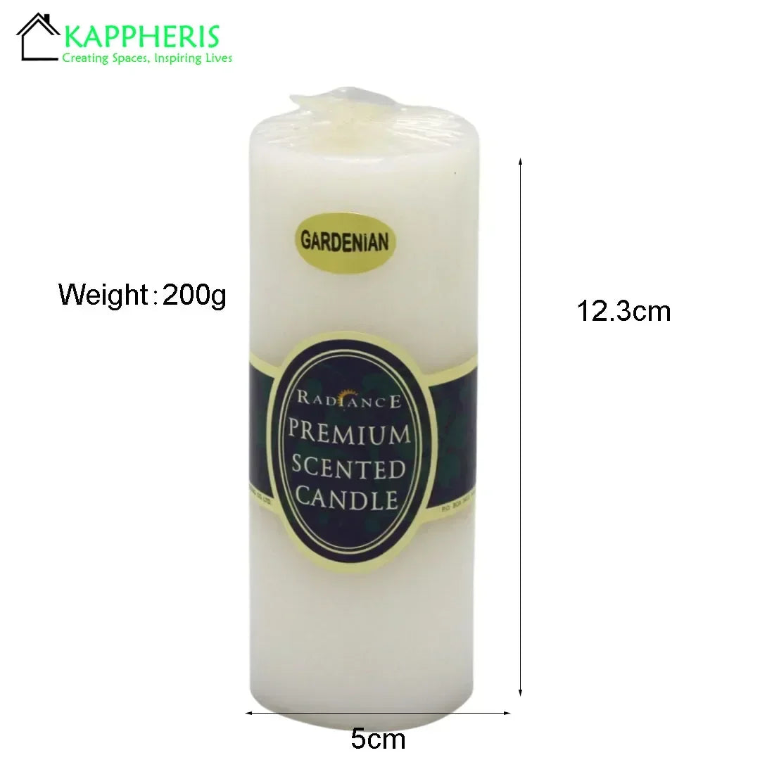 Flameless Pillar Candles Black Red Yellow Scented Candles Large Soy Wax Prayer Church Candles Aromatherapy