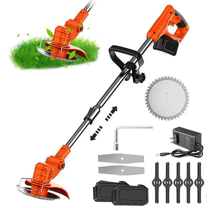 2025 new household garden electric lawn mower, lawn trimmer, automatic release rechargeable garden lawn trimmer