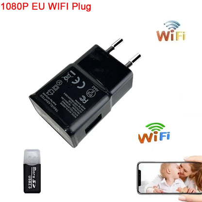 Full HD Digital Clocks Cameras Night Vision App Wifi Remote Monitoring Motion Detection Auto Loop Recording Mini Home Camcorder