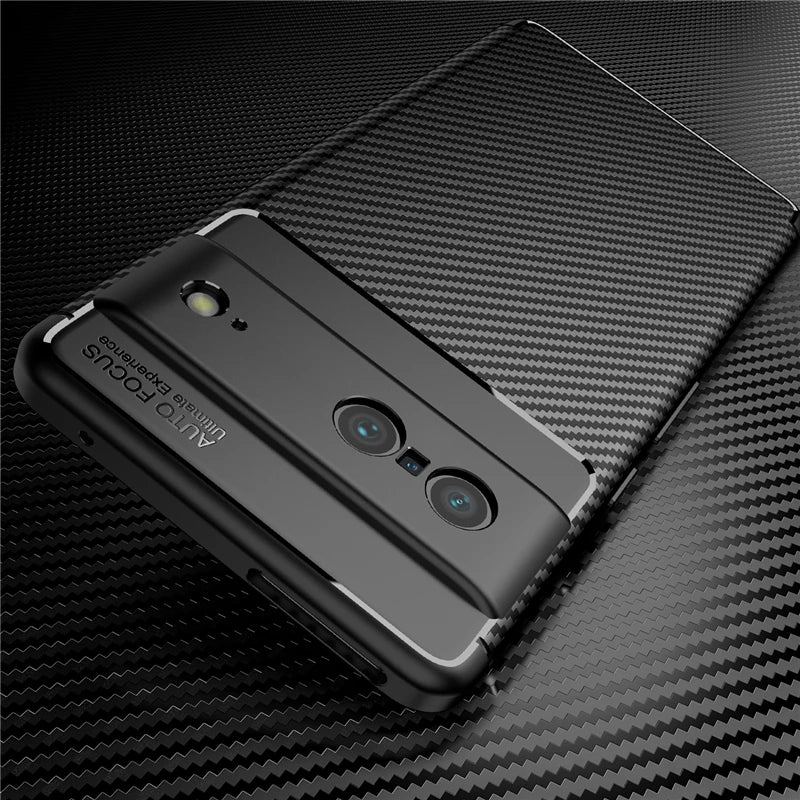 For Google Pixel 7 Case Bumper Silicon Carbon Fiber Back Cover For Google Pixel 7 Case For Google Pixel 7 Pixel 7A 6 8 Pro Case