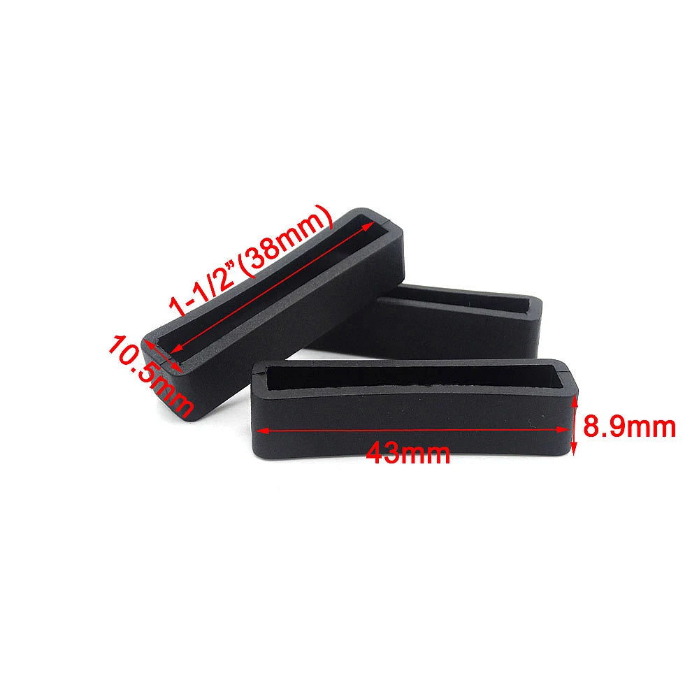 10 Pcs/Pack Plastic Belt Loop Keeper Square Loop Buckles Belt Harness Backpack Straps