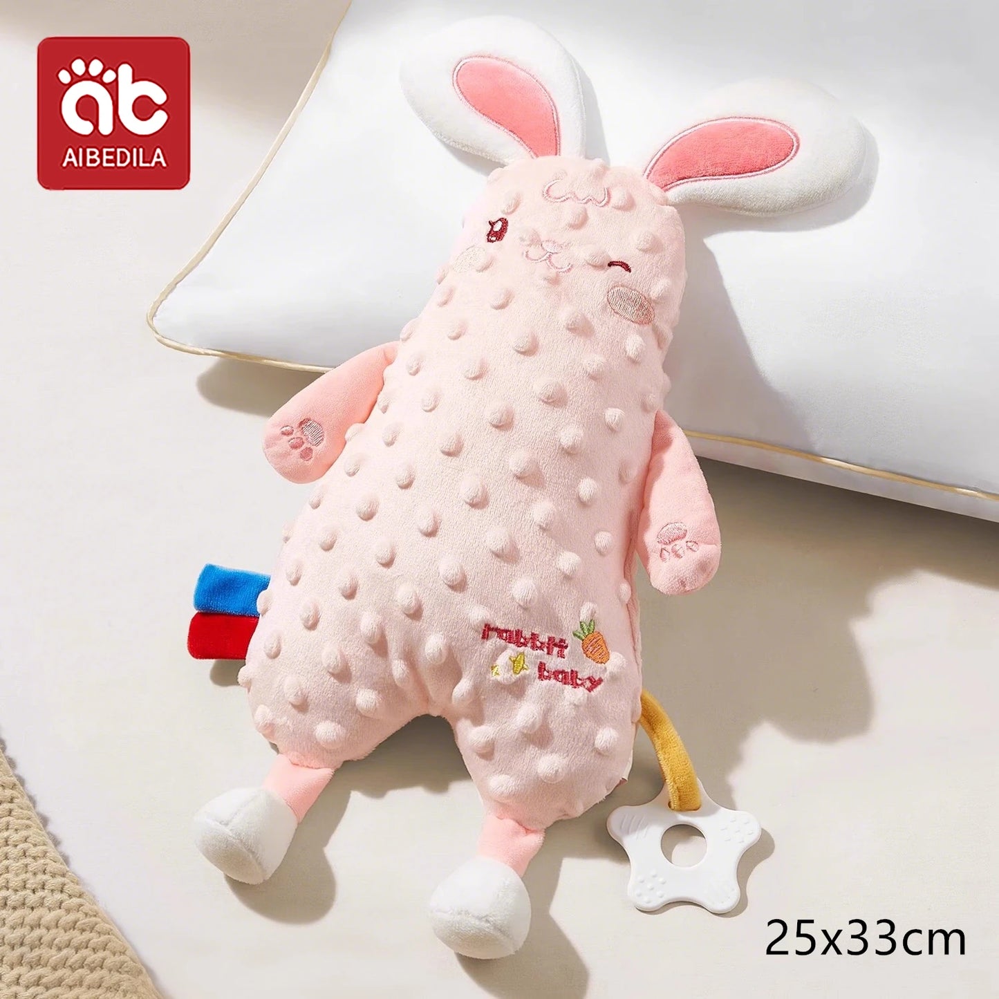 Baby Comforter Blanket Plush Stuffed Animal Security Blanket for Babies Soothe Appease Towel Soft Plush Newborn Sleeping Dolls