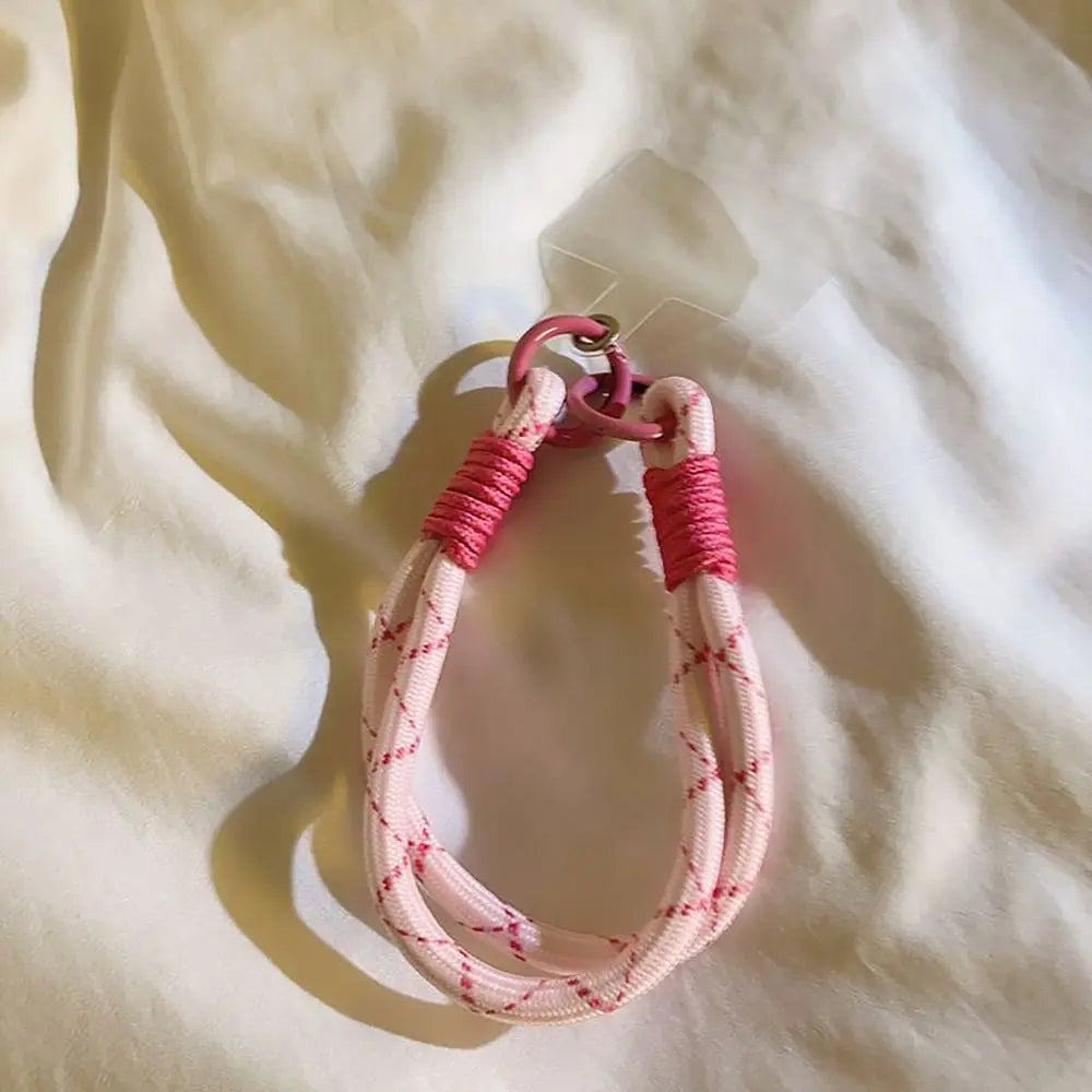 Hand-woven Phone Lanyard Fashion Anti-lost Metal Buckle Mobile Phone Chain Phone Wrist Straps Phone Accessories