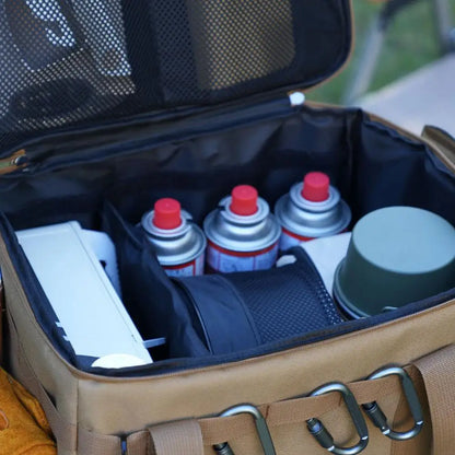 Camp Gear Storage Bag Camping Cookware Organizer Tote Bag 30L Duffel With Ergonomic Handle Waterproof Container For Barbecue