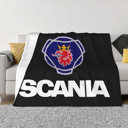 Sweden Saabs Scanias Blankets Fleece Winter Portable Lightweight Thin Throw Blanket for Bedding Travel Bedspread