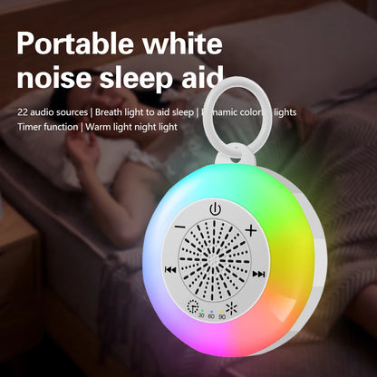 Baby Sleeping White Noise Machine USB Rechargeable Night Light Music Player 22 kinds of Soothing Sounds Child Sleep Aids Tools