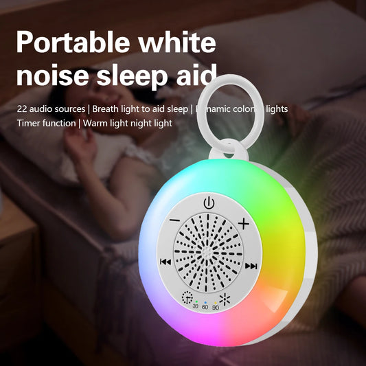Baby Sleeping White Noise Machine USB Rechargeable Night Light Music Player 22 kinds of Soothing Sounds Child Sleep Aids Tools