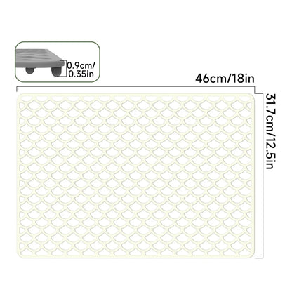 Anti Slip Silicone Sink Mat Essential Kitchen Accessory for Protecting Dishes and Reducing Noise in Center Drain Sinks