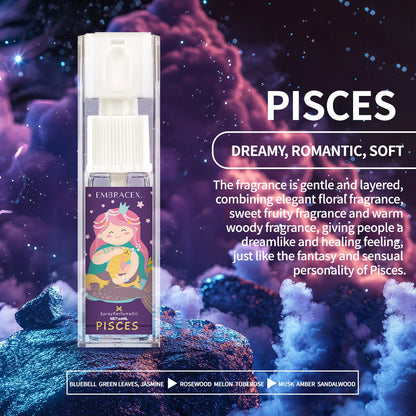 Zodiac 12 Constellation Perfume Spray Essential Oils Body Spray Fragrance Perfume For Women Parfum Gifts