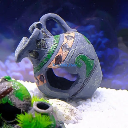 U2JC Fish Shrimp Tanks Broken Crock Ornaments Aquariums Landscaping Figurine