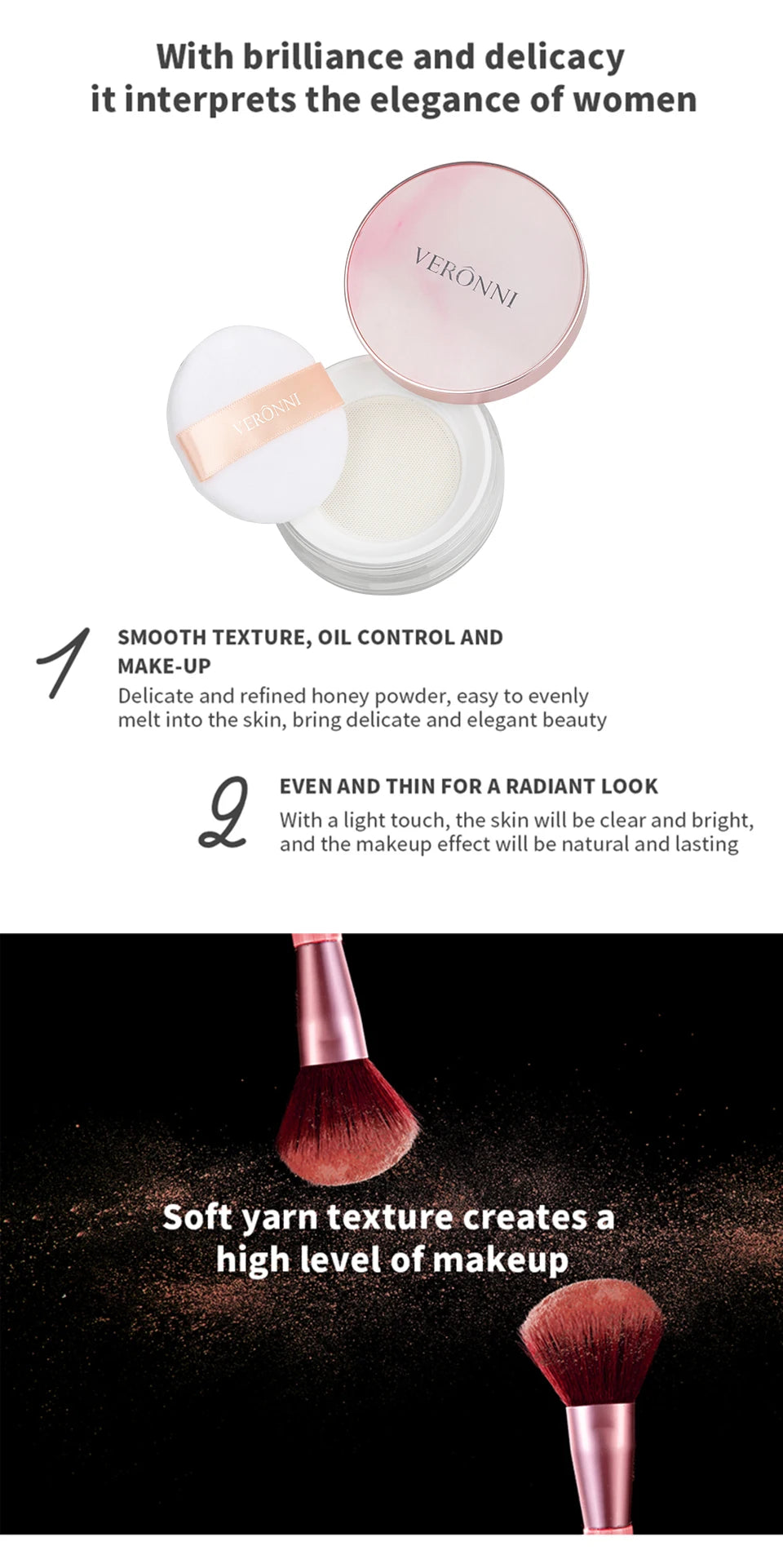 Face Loose Powder Matte Translucent Setting Powder Cosmetics Waterproof Oil-control Professional Lasting Makeup Women Cosmetics