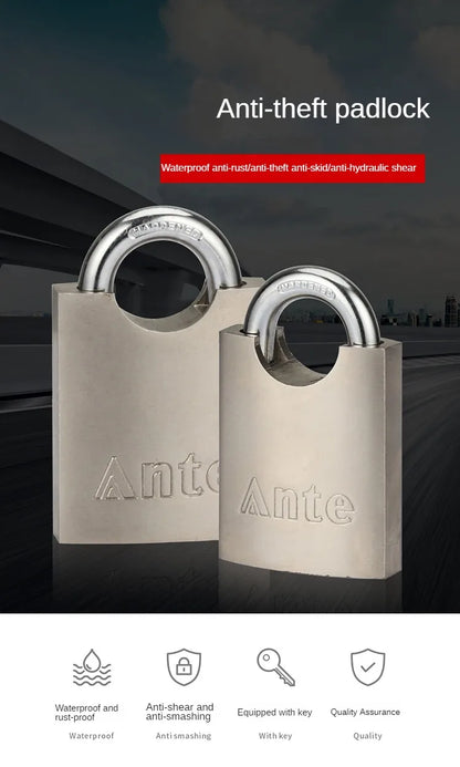 Solid Arc Disc Padlock Stainless Steel Shackle Pad Lock With High Quality Door Lock Household Small Lock Head locks