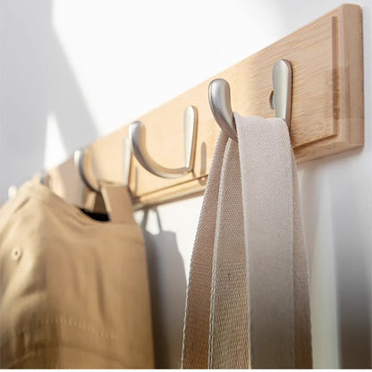3/4/ Wooden Wall Hooks Wall Clothes Hooks Door Hooks Home Decor Hanger Hooks Kitchen Bathroom hooks