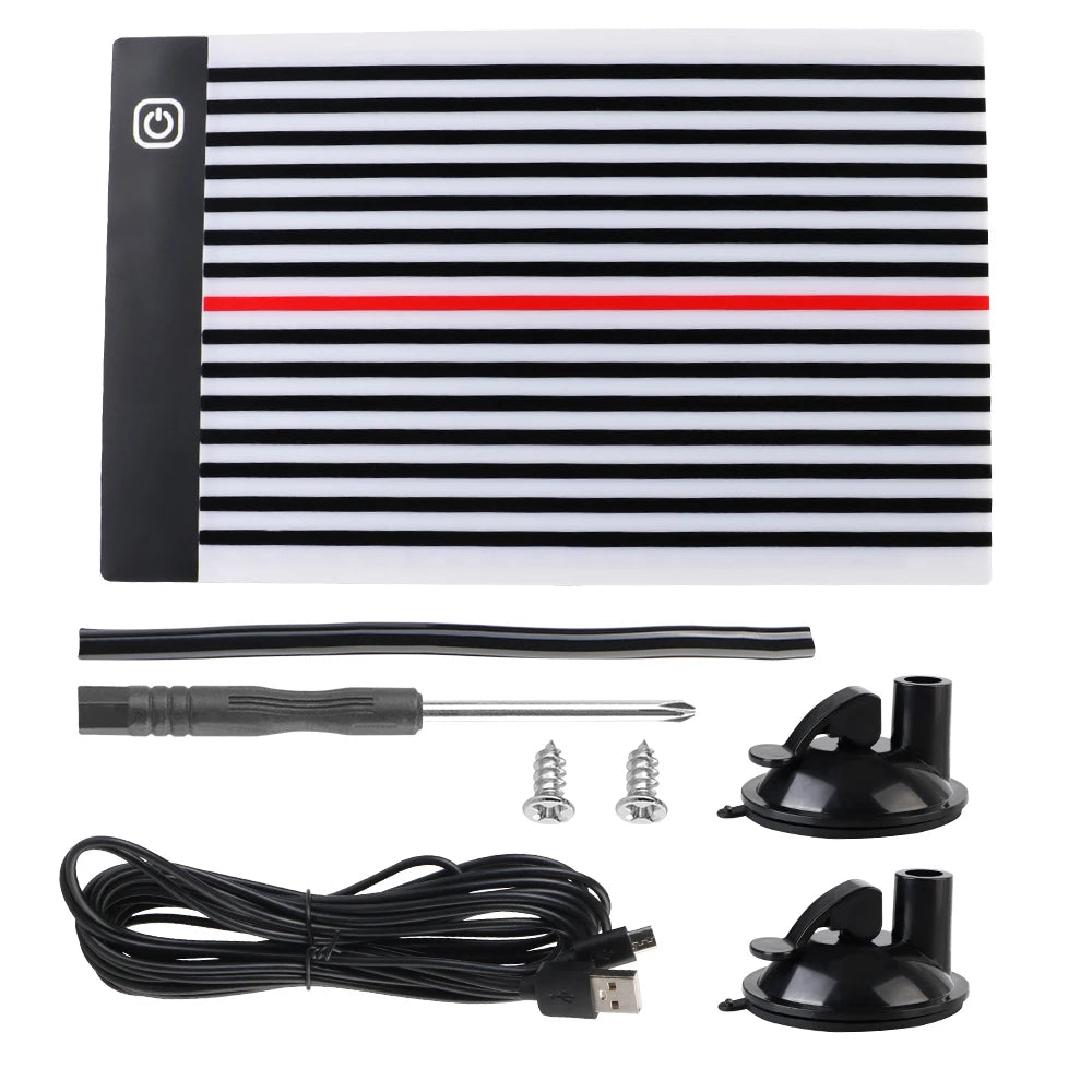 Car Dent Removal Tools LED Light Line Board Tools Car Accessories Auto Paintless Dent Wire Board Reflectors Lamp Repair
