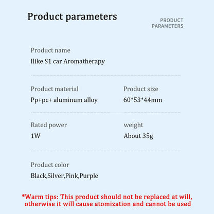 Car Aromatherapy Diffuser Intelligent Atomization Eliminate Odor Formaldehyde Perfume Ornament Car Spray Humidifier Integrated