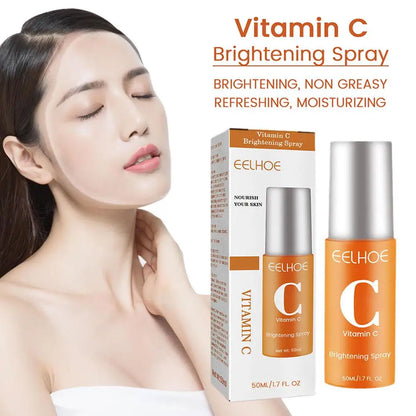 2/1PCs Vitamin C Facial Spray Mist Green Tea Toner Nourishing Relieve Redness Moisturizing Vitamin C For Face Mist Spray 50ml