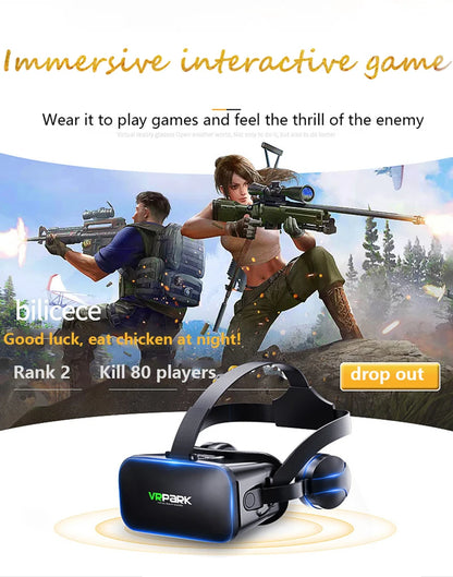 VR Glasses 3D Virtual Reality Headset Helmet For Phone Lenses Goggles Devices Viar Smart Smartphones Cell Game Viewer Mobile Set
