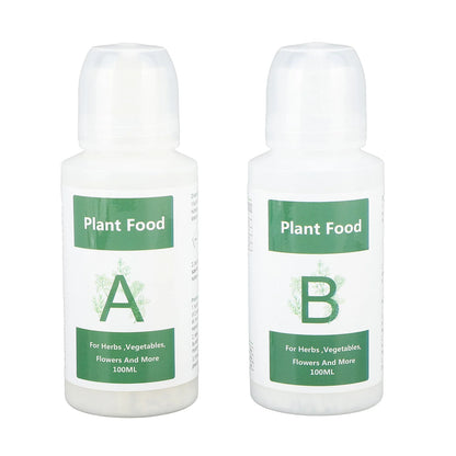 Plant Growing Nutrient 3 Set Hydroponic Plant Food Plant Growing Hydroponic Nutrients Indoor Plant Food for Vegetables Fruit