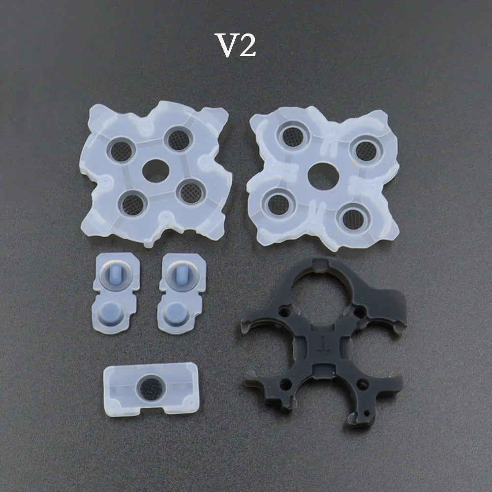 5/10Sets Conductive Rubber Pads for Playstation 5 PS5 Controller BDM 010 020 030 L1 R1 L2 R2 Adhesive Button Keypad Repair Part
