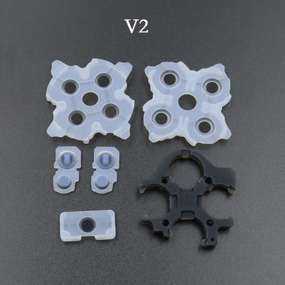 5/10Sets Conductive Rubber Pads for Playstation 5 PS5 Controller BDM 010 020 030 L1 R1 L2 R2 Adhesive Button Keypad Repair Part