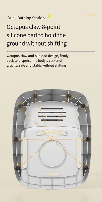 Baby standing bath device Adjustable folding children's bath tub wash butt bath stand