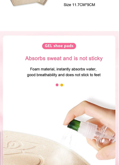 Half Insoles for Shoes Inserts Forefoot Pad Non-slip Sole Toe Plug Cushion Reduce Shoe Size Filler High Heels Pain Relief Pads
