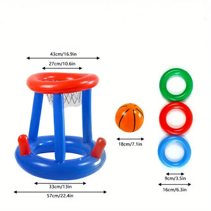 Water basketball hoop. Wholesale of cross-border inflatable water toys. Inflatable basketball hoop with interactive