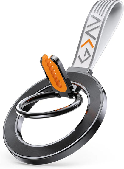 for MagSafe Car Mount, 3-in-1 Upgraded Magnetic Phone Ring Holder Grip Kickstand Car  with MagSafe Accessories for IOS & Android