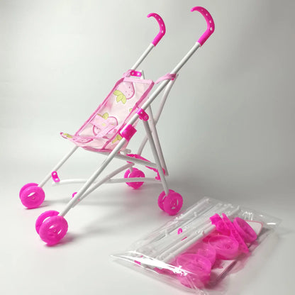 Children Play House Toys Accessories Simulation Baby Hand Trolleys Assembly Toys Girls Toys Accessories Children's Birthday Gift