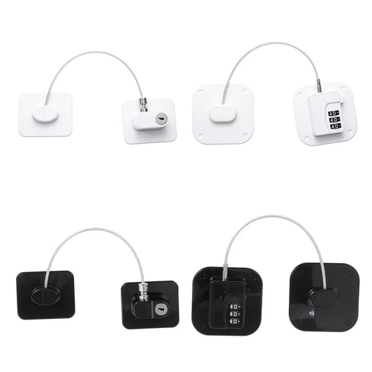 Infant Window Baby Safety Sliding Closet Cabinet Locks Refrigerator Lock With Metal Key or Coded Lock Digital Password