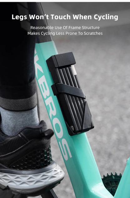 ROCKBROS Bike Lock Electric Bicycle Motorcycle MTB Road Bike Portable Anti-Theft Folding Password Lock Cycling Accessories