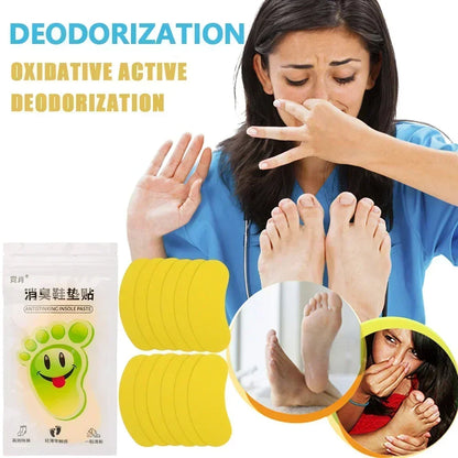 12/120pcs Shoes Deodorant Sticker Deodorant Foot Odor Deodorants Sneaker Smell Fresh Fruity Aroma Insole Sterilization Sticker