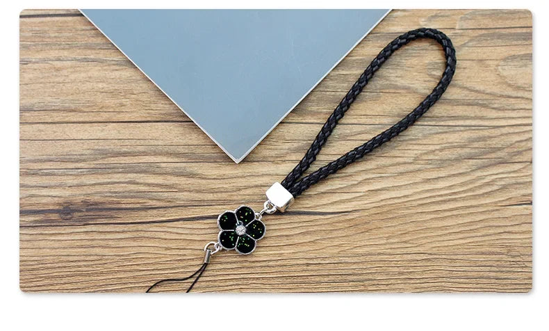 Phone Charm Strap Multicolor Phone Charm String Short Braid Mobile Phone Straps for Camera Anti-Lost Lanyard Gift Keychain Strap