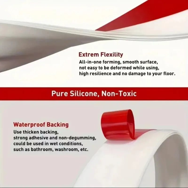 1pc Door Draft Stoppers For Bottom Of Door, Adjustable Self-Adhesive Sound-Proof Door Bottom Seal Strip