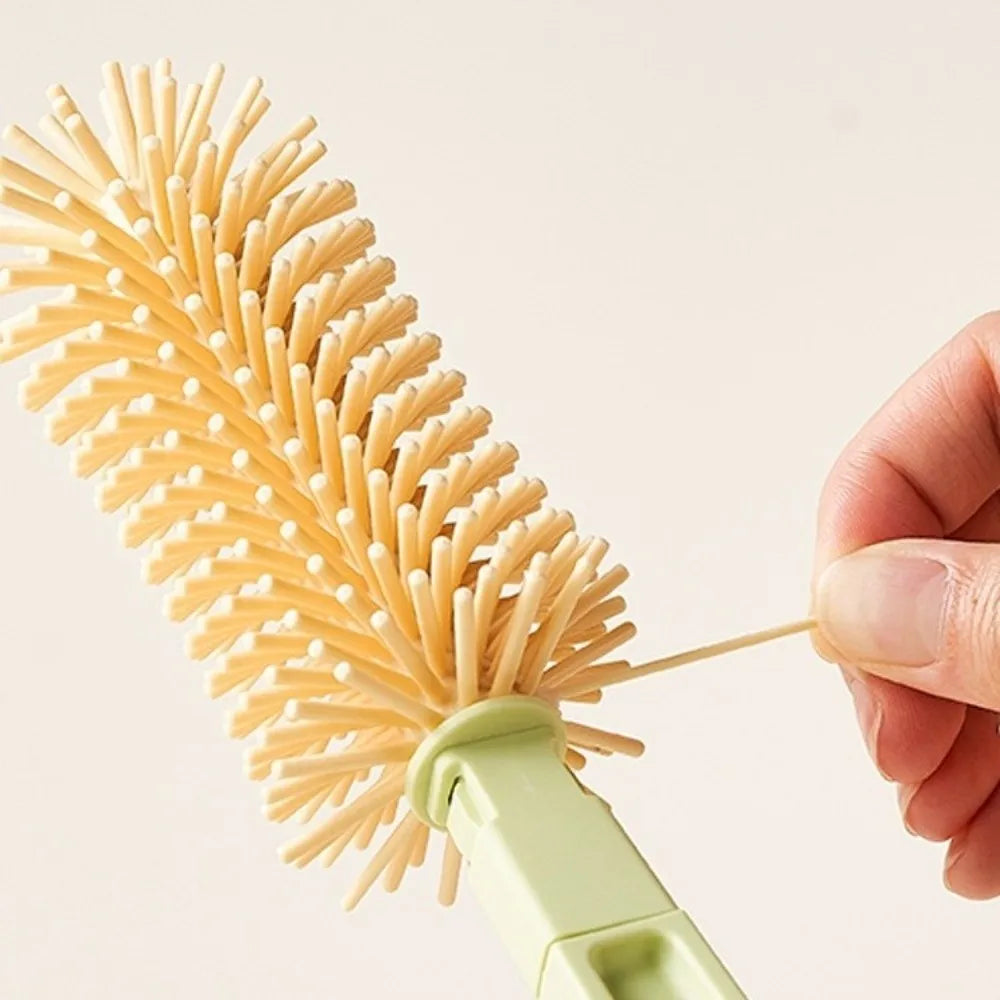 Silicone Baby Bottle Brush Set Soft Bristles Flexible Cup Cleaning Brushes with Storage Box Feeding Bottle Cleaners
