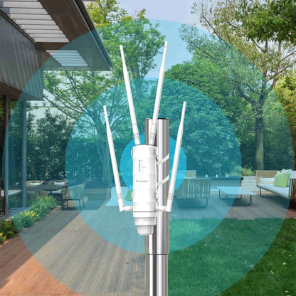 Outdoor wifi extenders Wavlink High Power Repeater Dual Dand 2.4G/5G POE booster 1200mbps Wi-Fi range extender signal amplifier