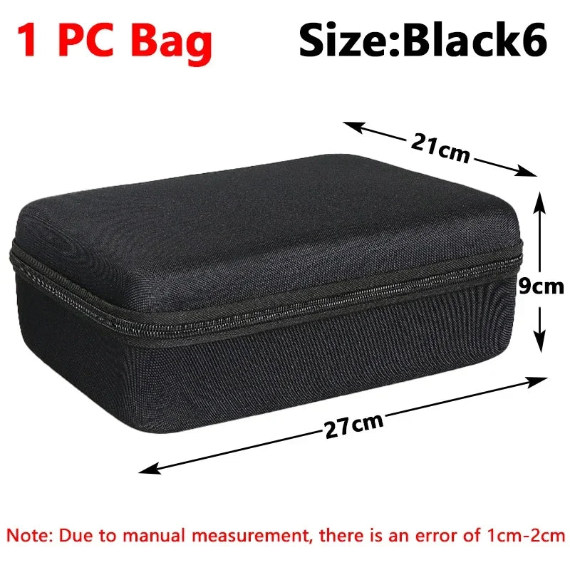 1Pc EVA Storage Box Travel Zipper Small Bag Portable Protective Storage Case Outdoor Tools Bag 6kinds Size Organizer Accessories